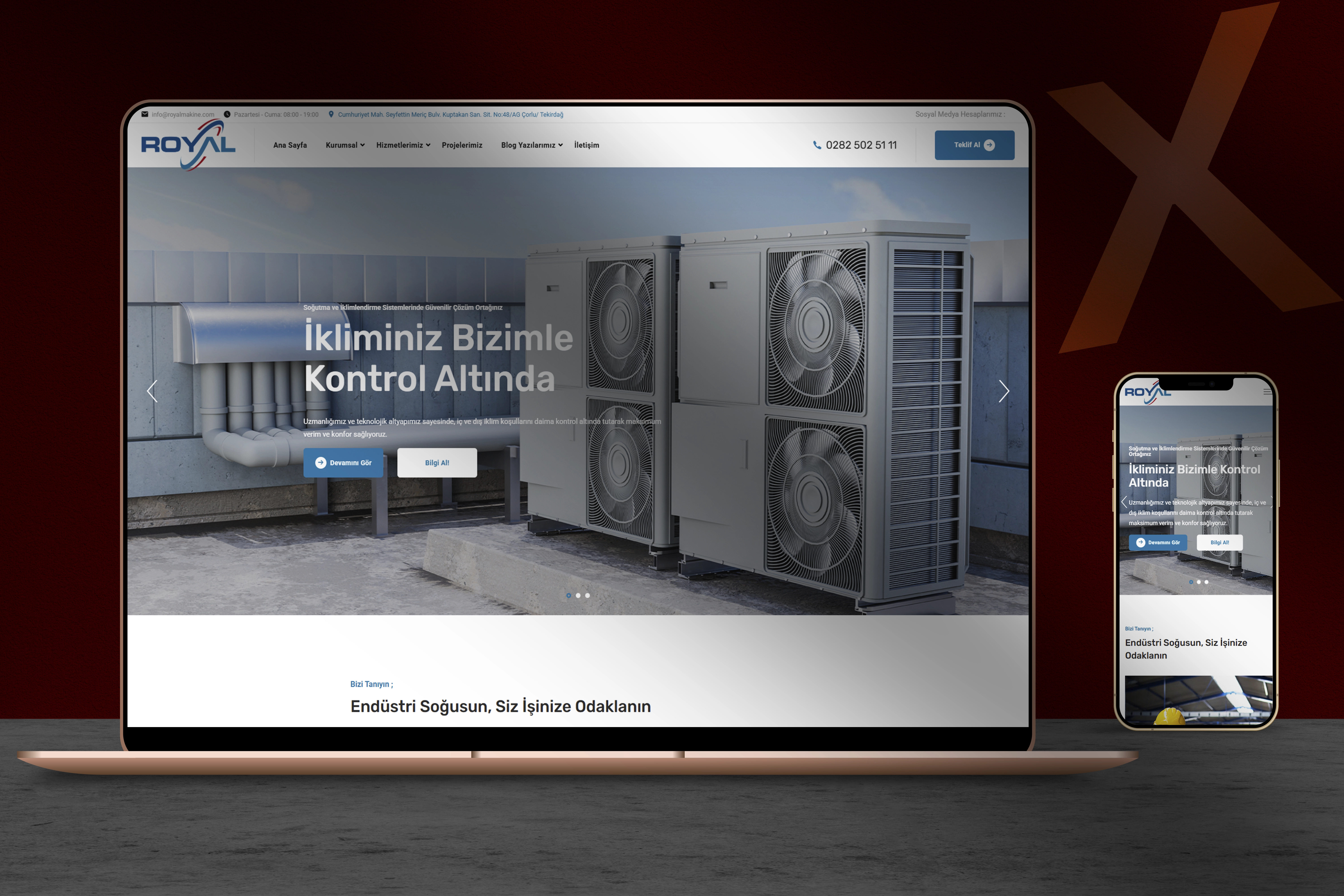 Royal Makina Web Sitesi – Profesyonel Web Tasarım ve Dijital Çözümler