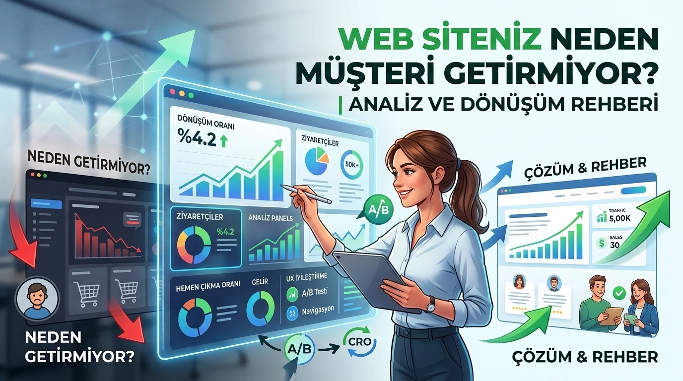 Web Siteniz Neden Müşteri Getirmiyor? | Analiz ve Dönüşüm Rehberi