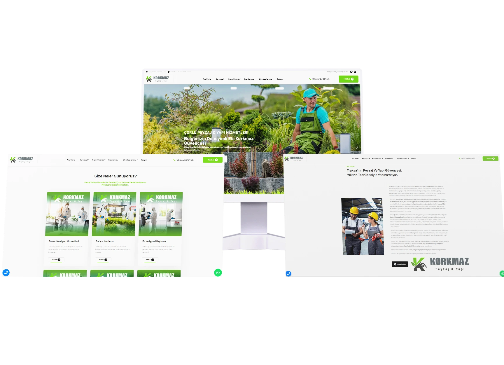 Korkmaz Peyzaj & Yapı — Web Tasarım, SEO, Kurumsal Kimlik
