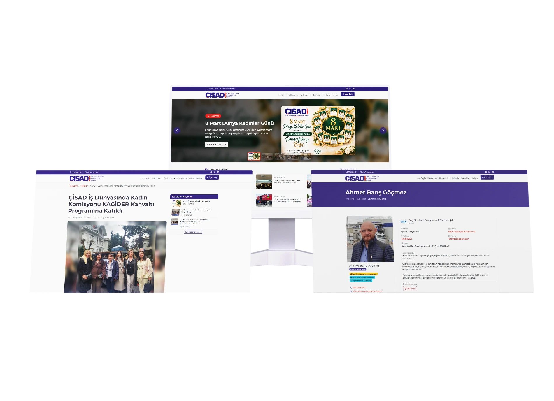 Çisad Web Site Projemiz — Dernek Yönetim Yazılımı
