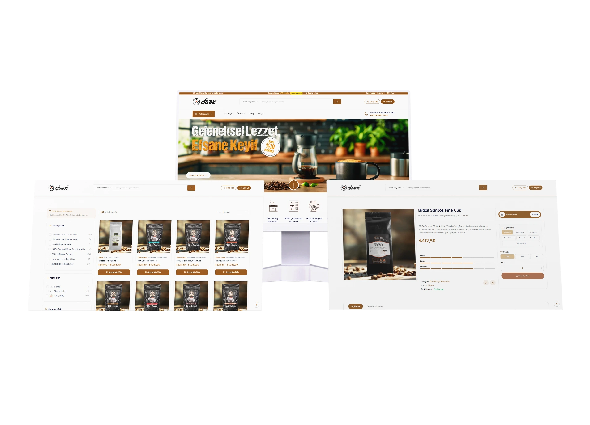 Efsane Kahve – Gelecek Nesil E-Ticaret Deneyimi — E-Ticaret